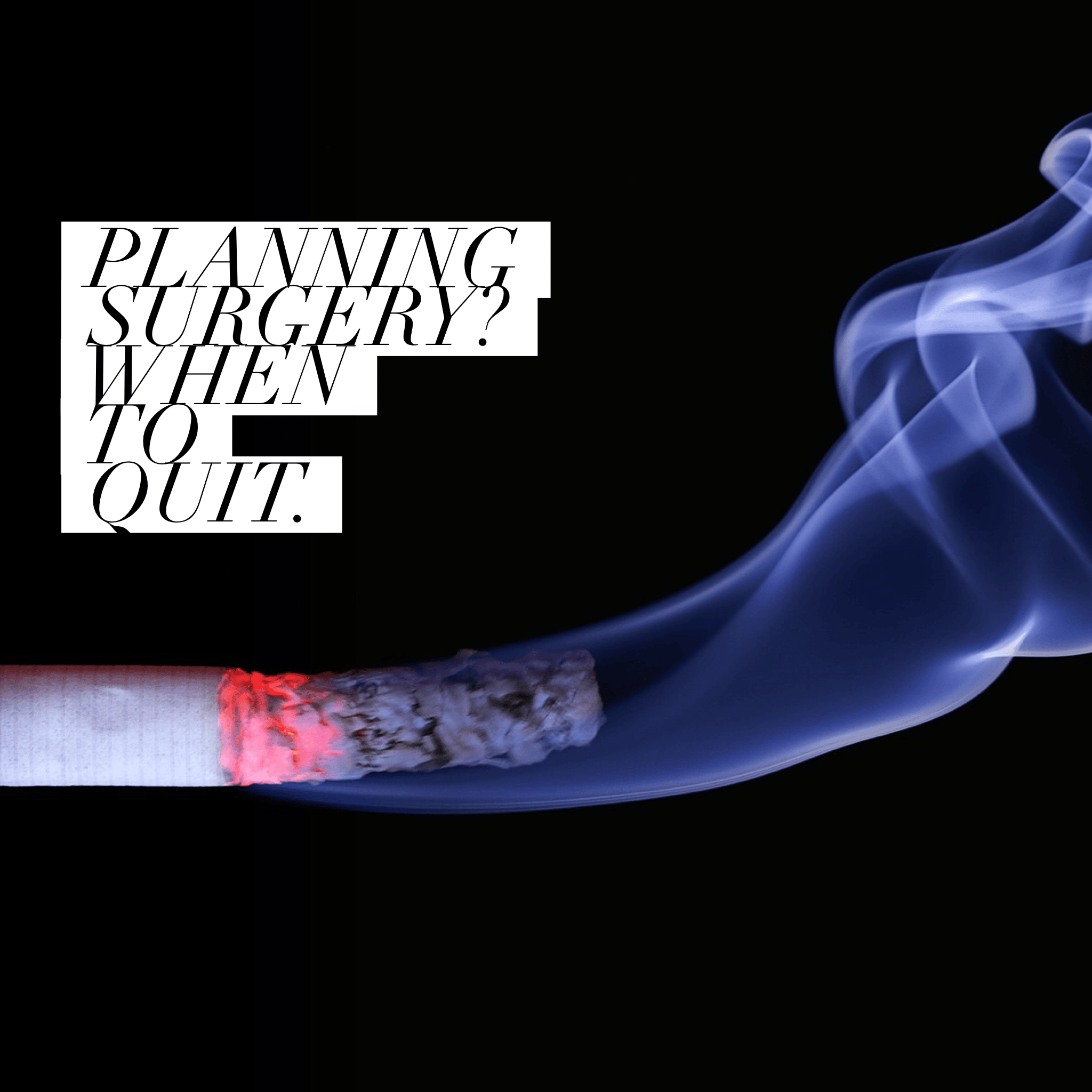 Guidelines on smoking in the peri-operative period