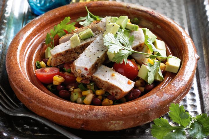 Mexican Salad with Grilled Pork